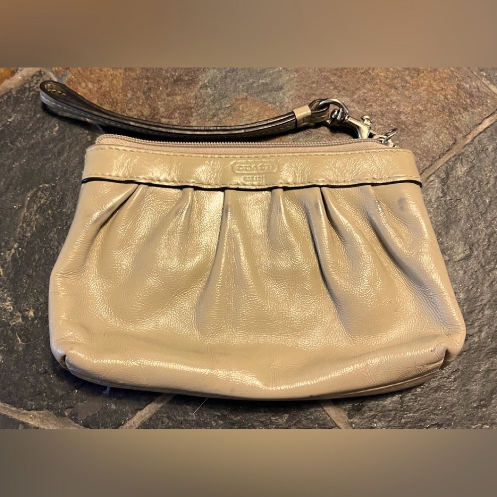 Coach Tan Wristlet